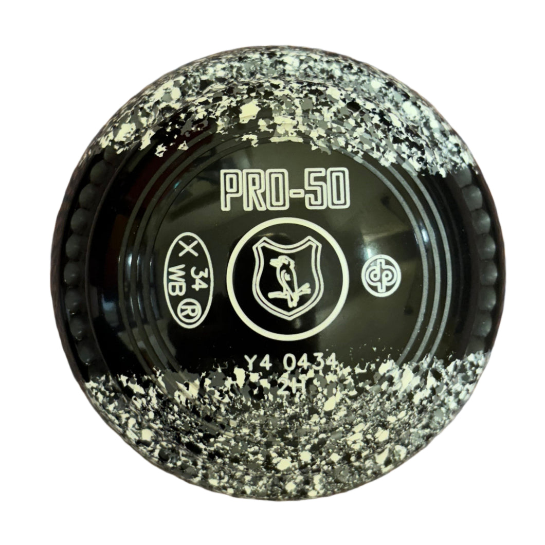 Drakes Pride Pro 50 2H Black White Grey - Black Trio Bird Emblem
