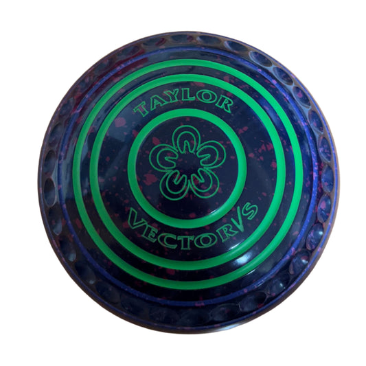 Taylor Vector Vs 1H Dark Blue Magenta Flower Emblem