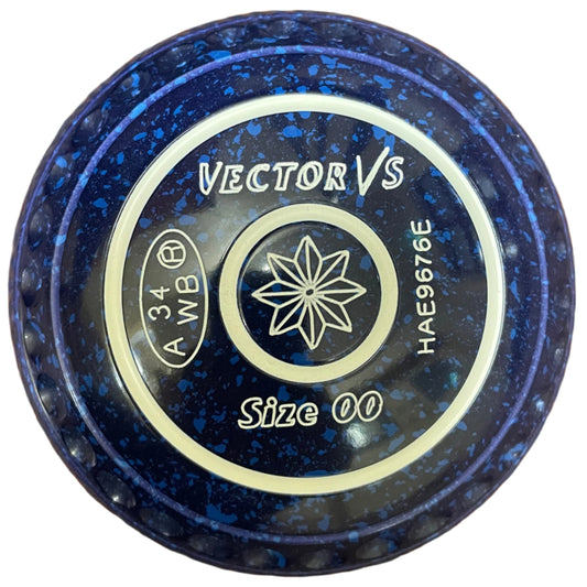 Taylors blue bowl with 'Vector VS' branding on a white background