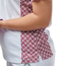 Load image into Gallery viewer, Drakes Pride Lilly Blouse - White Maroon
