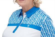 Load image into Gallery viewer, Drakes Pride Ladies Eden Blouse White - Blue
