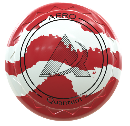 Aero Groove & Quantum Red/White Swirl Bowls with black paintwork 