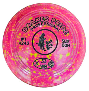 Drakes Pride Professional 00H Fluorescent Pink Yellow Farm Girl Emblem