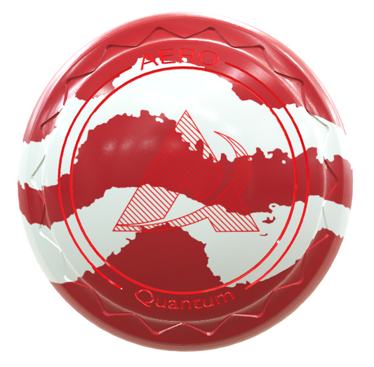 Aero Groove & Quantum Red/White Swirl Bowls with red paintwork 