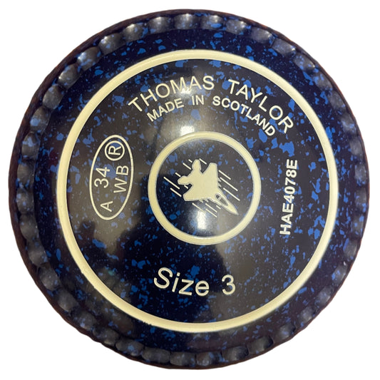 Taylor Ace 3H Blue Blue Bowls – Plane Emblem with Xtreme Grip
