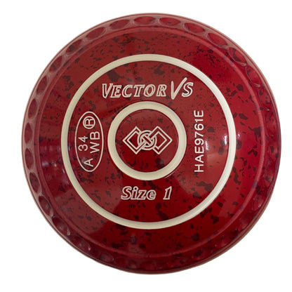 Taylor Vector VS 1H Cherry Red – Geometric Emblem Bowls