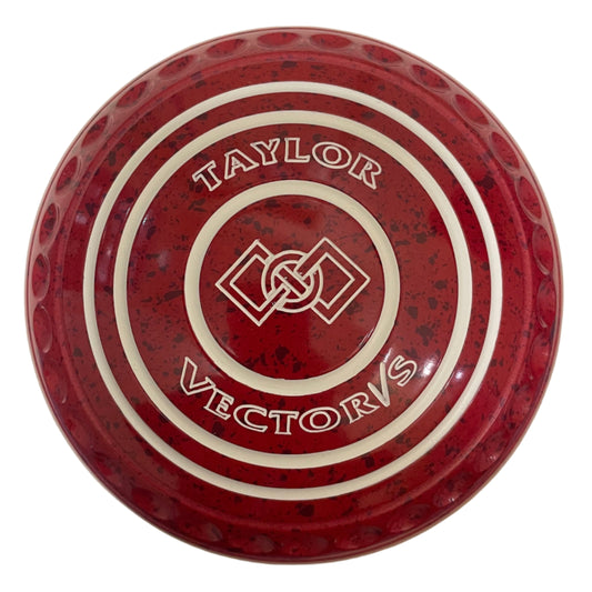 Taylor Vector VS 1H Cherry Red – Geometric Emblem Bowls