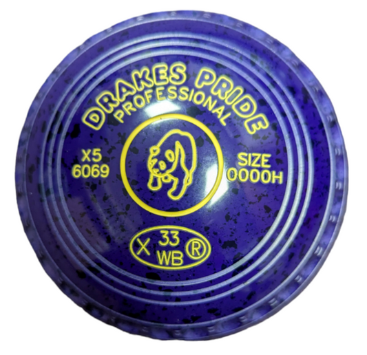 Drakes Pride Professional 0000H Purple Blue – Panda Emblem FRONT