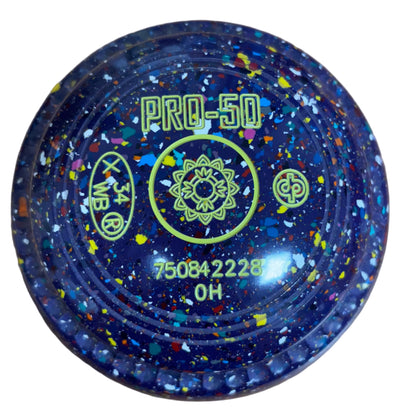 Drakes Pride Pro 50 0H Purple Harlequin Geometric Emblem Front 