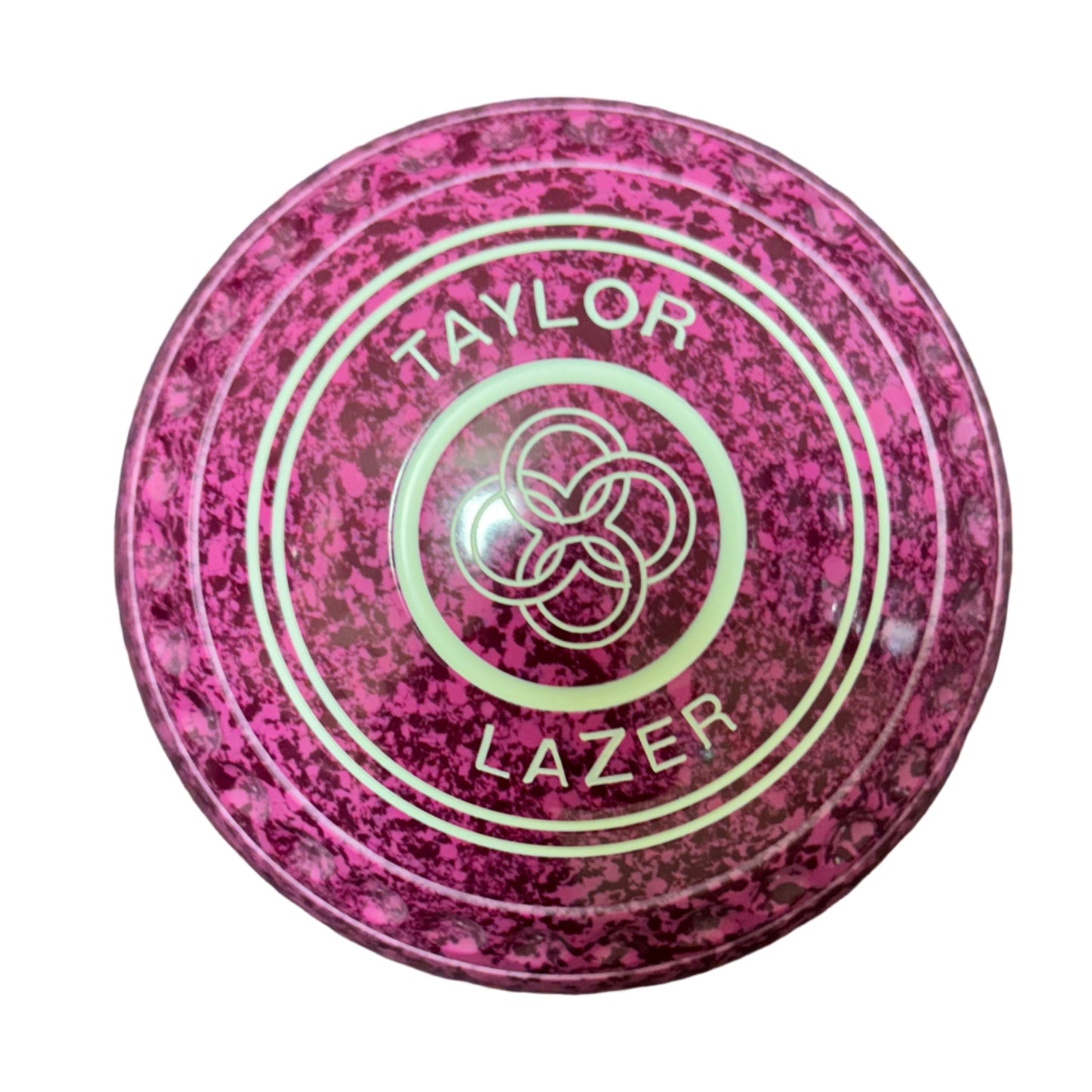 Taylor Lazer 00H Raspberry Ripple Geometric Emblem Back 