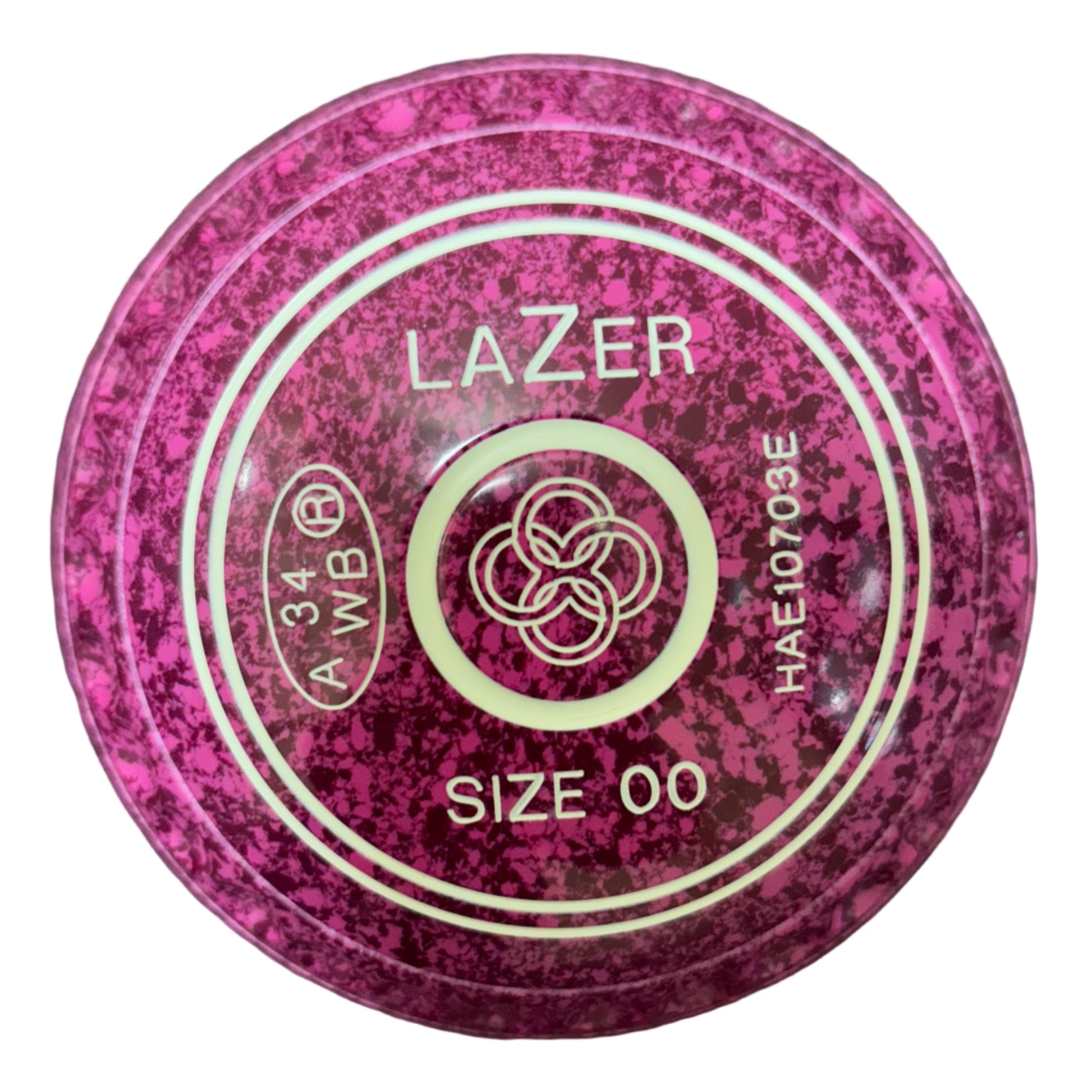 Taylor Lazer 00H Raspberry Ripple Geometric Emblem Front 