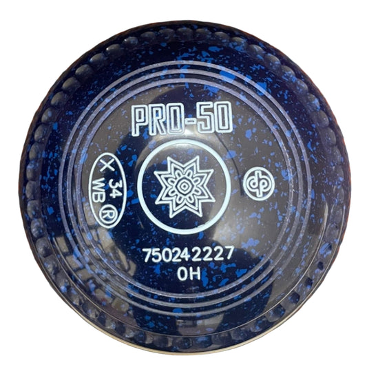 Drakes Pride Pro 50 0H Blue Blue Geometric Emblem Front 