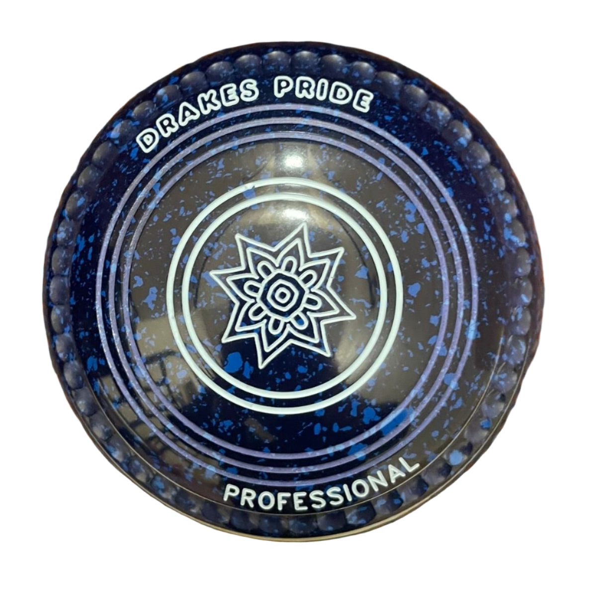 Drakes Pride Pro 50 0H Blue Blue Geometric Emblem Back 