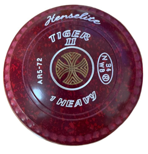 Henselite Tiger II Bowls Set - 1H Ruby Rich