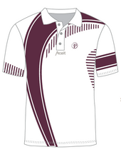 Load image into Gallery viewer, New Potters Exclusive Gents Polo - White Burgundy
