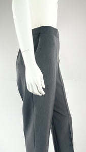 New Potters Ladies Straight Leg Trousers - Grey and Black