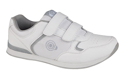 DEK White Drive Velcro Trainer Bowls Shoe
